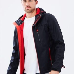 [SOLD] Superdry Men's Black and Orange Performance Jacket